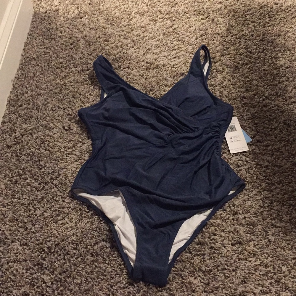 NWT Navy Cupshe Bathing Suit